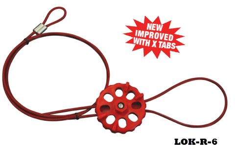 Cable Lockout System 6ft. Red - Cable Lockout Tagout Device