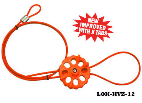 Cable Lockout System 12ft. HI-Viz Orange - Cable Lockout Tagout Device