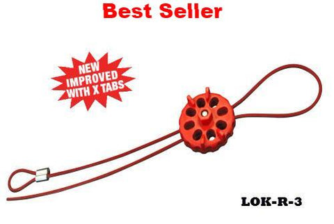 Cable Lockout System 3ft Red - Best Seller in Lockout & Tagout Devices - Lockouttech.com